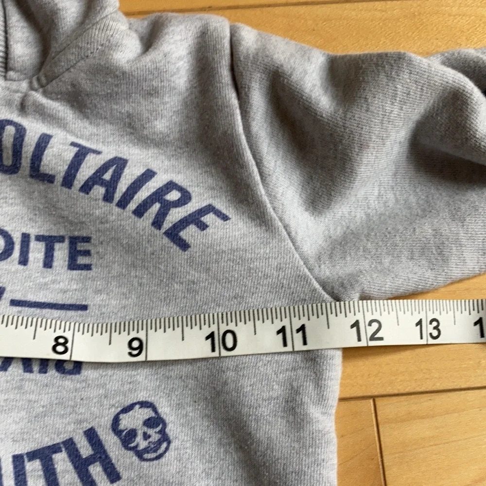 ZADIG & VOLTAIRE Gray hooded cardigan Size 2 - Picture 6 of 8